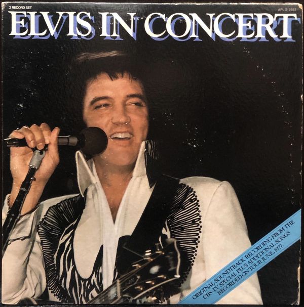 Elvis Presley - Elvis In Concert 二手老膠2LP 