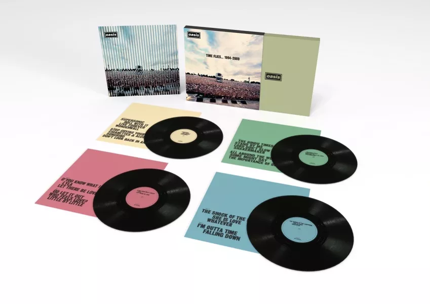 Oasis - Time Flies... 1994–2009 精裝盒黑膠4LP 