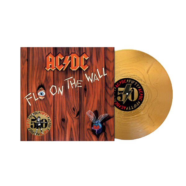 AC/DC - Fly On The Wall 五十週年紀念黃金彩膠1LP 