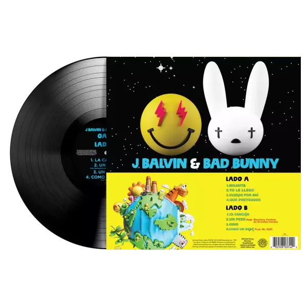 Bad Bunny & J Balvin - Oasis 黑膠1LP 