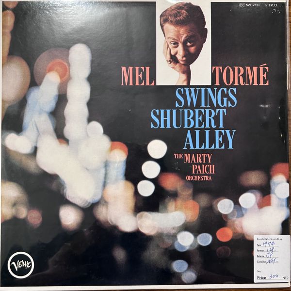 Mel Tormé With The Marty Paich Orchestra – Swings Shubert Alley | 二手老膠1LP 