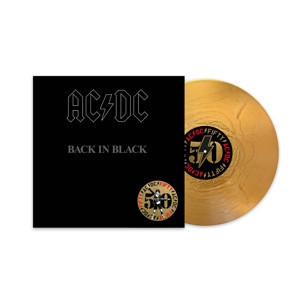 AC/DC - BACK IN BLACK 出道50週年紀念 限量金色彩膠1LP 