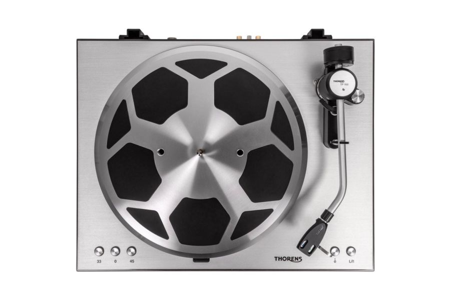 德國 THORENS TD 404 DD 高階直驅黑膠唱盤｜TP 160 唱臂・電子升降・XLR 平衡輸出 