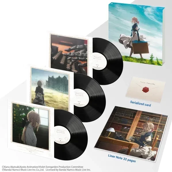 Evan Call - 紫羅蘭永恆花園 Violet Evergarden 原聲帶精裝盒3LP 