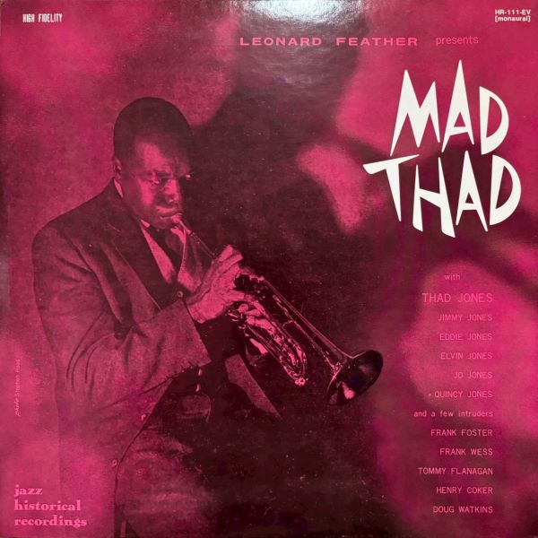 Thad Jones And His Ensemble – Mad Thad | 二手老膠1LP 