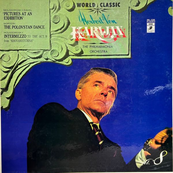 卡拉揚 - 穆索斯基 展覽會之畫 鮑羅定 波洛維茨人之舞 | 二手老膠1LP 