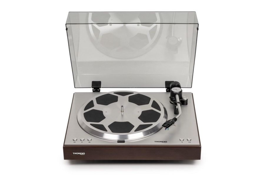 德國 THORENS TD 404 DD 高階直驅黑膠唱盤｜TP 160 唱臂・電子升降・XLR 平衡輸出 