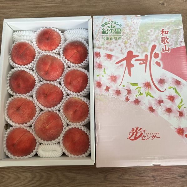 日本和歌山室外水蜜桃 和歌山,水蜜桃,日本水蜜桃,室外桃,日川白鳳,白鳳,白鳳水蜜桃,進口水果,日本水果