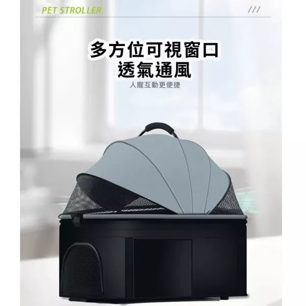 【AOYI奧藝】（免運）特大座艙可拆卸寵物推車(附贈杯架) 寵物外出推車(狗狗推車 貓咪推車 承重25KG 可上三鐵） 寵物推車、狗狗推車、貓咪推車、可上三鐵推車、大空間寵物推車、可折疊寵物推車、奧藝推車、輕巧寵物推車