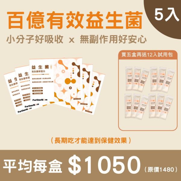 胜肽膠原蛋白益生菌 - 犬適用 5 入（加贈十二包試用包） 胜肽膠原蛋白益生菌、狗用益生菌、犬用保健品、狗狗腸道健康、益生菌胜肽、狗用膠原蛋白、SGS 認證犬用保健品、狗狗免疫力提升、犬用小分子膠原蛋白、高純度膠原蛋白犬用、狗狗腸胃保健、天然犬用保健品、狗狗便秘改善、狗狗營養補充、無添加犬用保健品、5 入組、加贈試用包、試用包、免費試吃、狗狗腸胃調理、試用組、犬用腸胃保健、大容量優惠