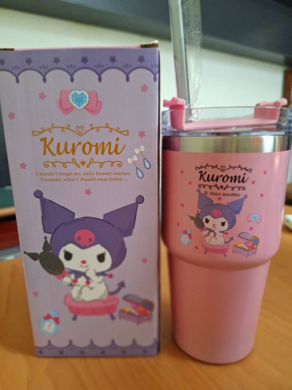 【Sanrio三麗鷗】酷洛米不鏽鋼咖啡飲料杯600CC 