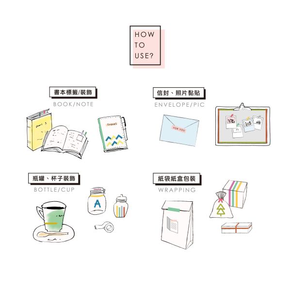 「簡單生活系列」- 1.5cm純色裝飾紙膠帶(3入)/CZC-211 