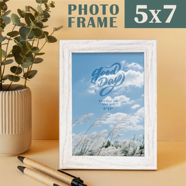 「簡單生活系列」- 5x7原味木製窄相框/PA-470 