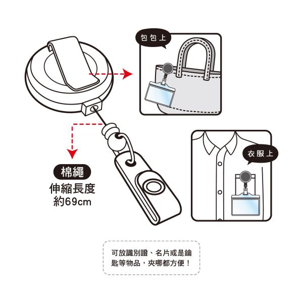 「小呸角系列」- 橫式易拉扣證件組/CZC-201 
