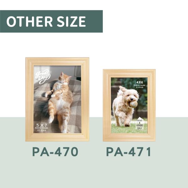 「簡單生活系列」- 4X6原味木製窄相框/PA-471 