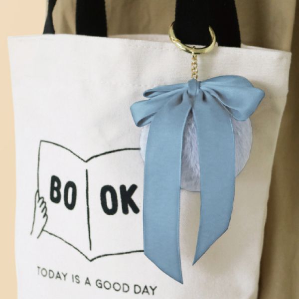 「簡單生活系列」- 緞帶毛球吊飾/CZC-122 