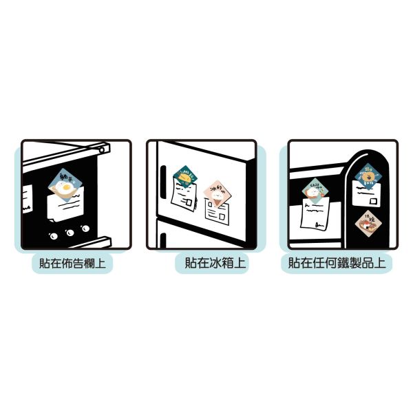 「小呸角系列」- 滴膠方形磁鐵4入/CGC-387 