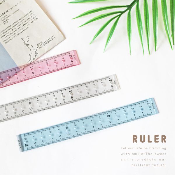 「簡單生活系列」- 15cm透明定規尺/CR-155 