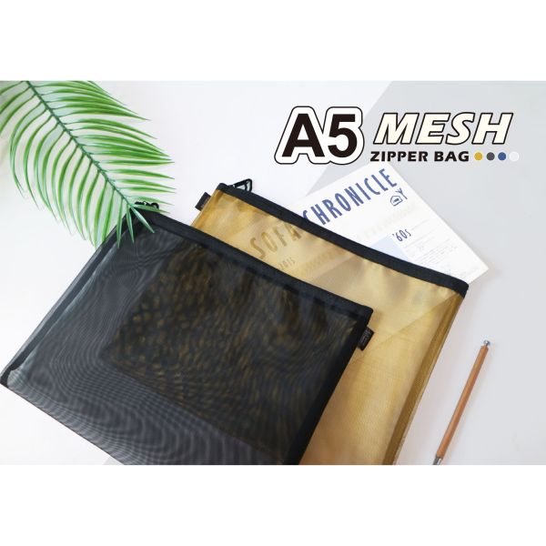 「簡單生活系列」- A5金屬尼龍拉鍊袋/CBG-658 