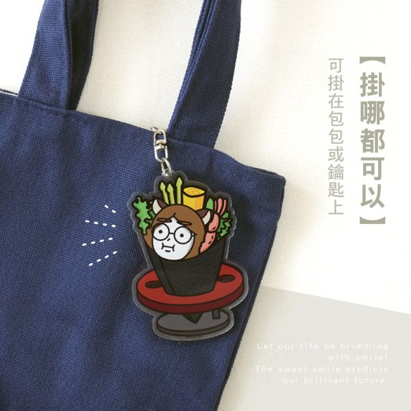 「霸軒與小美」- 壓克力造型鑰匙圈/CAE-291 