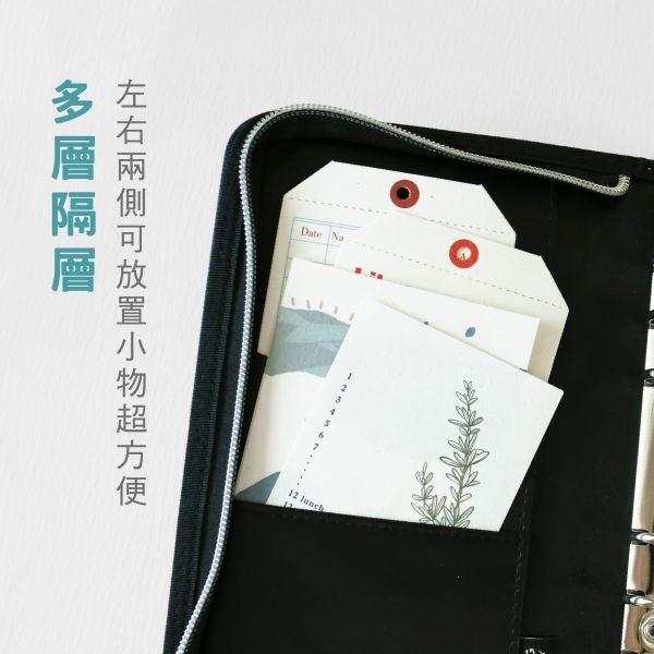 「簡單生活系列」- A6布質拉鍊包/CZC-025 