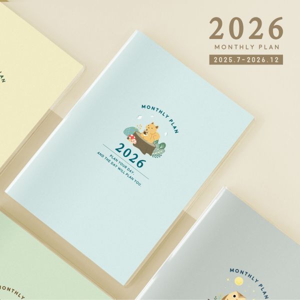 「簡單生活系列」- 2026 25K雙色跨年月計畫手冊/CDM-428 