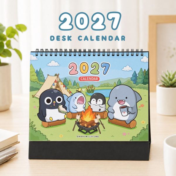 「鯊西米系列」- 2027年 25K三角桌曆/CDN-712 