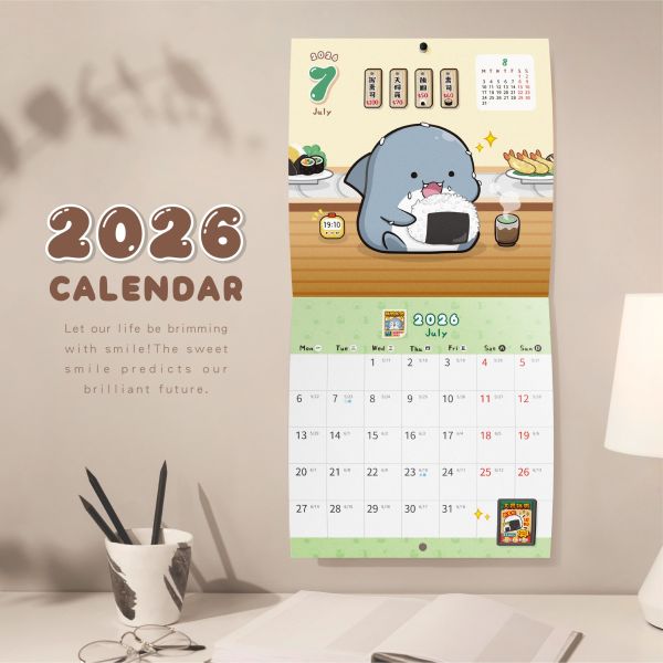 「鯊西米系列」- 2026 12K月曆/CDN-682 