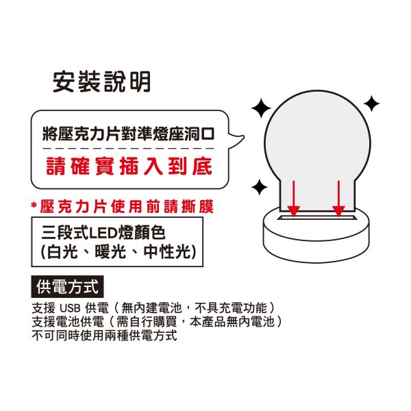 「小呸角系列」- 造型壓克力小夜燈/CZC-248 