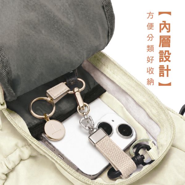 「簡單生活系列」- 多功能防潑水斜背包/CZC-270 