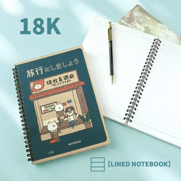 「貓行李系列」- 18K雙線圈東康筆記/CM-1899 