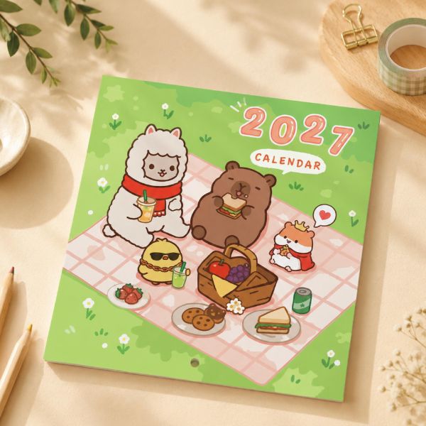 「卡皮敦敦系列」- 2027年 12K月曆/CDN-736 