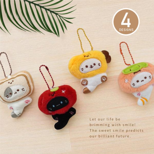 「簡單生活系列」- 頭套小貓咪吊飾/CZC-087 