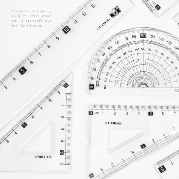 「小呸角系列」- 學生標準套尺組/CR-156 