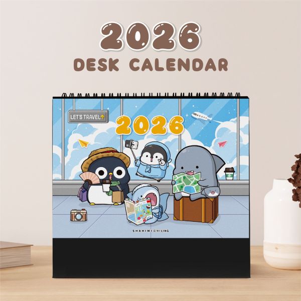 「鯊西米系列」- 2026年 25K三角桌曆/CDN-662 