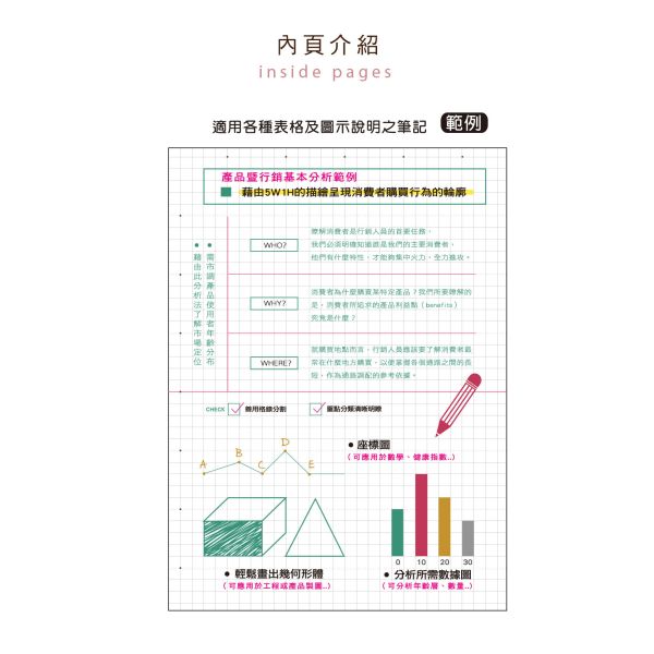 「簡單生活系列」- 25k TODAY'S方格筆記書/CN-25142 