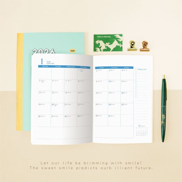 「工商系列」- 2026 32KLifeLog年度月計畫手冊/CDM-430 