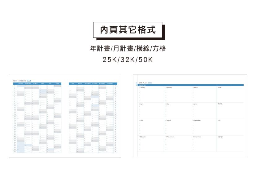 「簡單生活系列」-25K Life Log年度月計畫手冊 