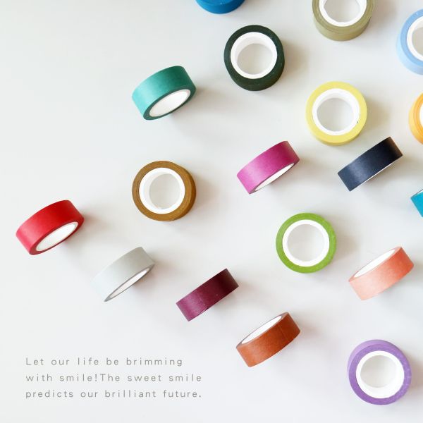 「簡單生活系列」- 1.5cm純色裝飾紙膠帶(3入)/CZC-211 