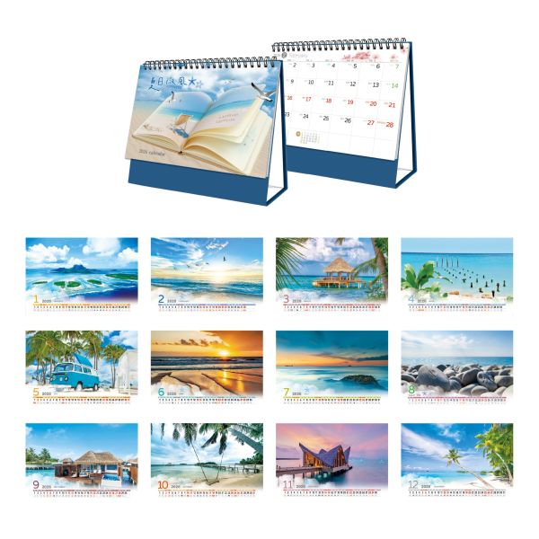 「工商系列」- 2026 20K三角桌曆(夏日微風)/CDN-670 