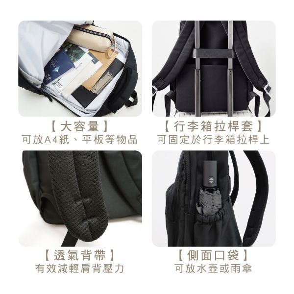 「簡單生活系列」- 韓系撞色後背包/CZC-164 