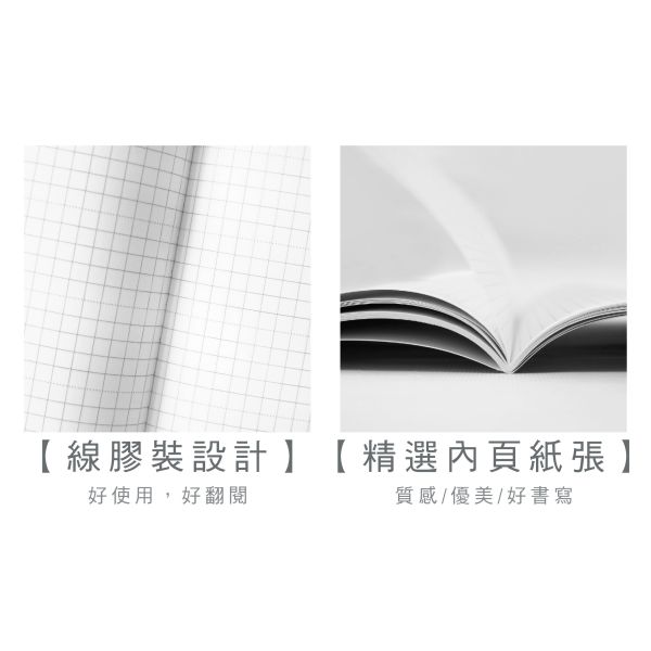 「小呸角系列」- 25K方格加厚定頁筆記/CN-25146 