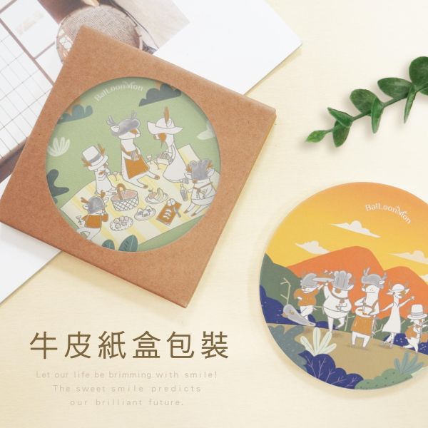 「白鹿夢系列」- 陶瓷杯墊/CPW-079 