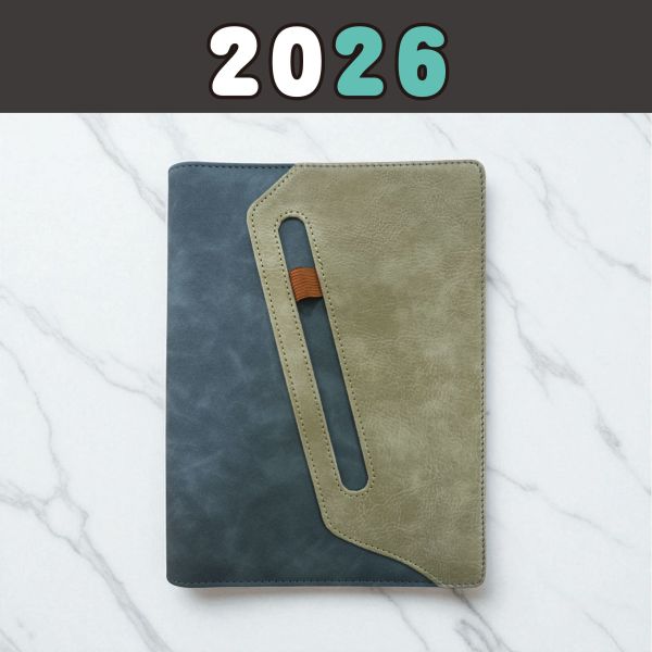「工商系列」- 2026經典(橄欖藍)25k左3右4活頁6孔夾/CDN-641 