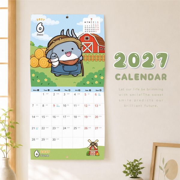「鯊西米系列」- 2027 12K月曆 