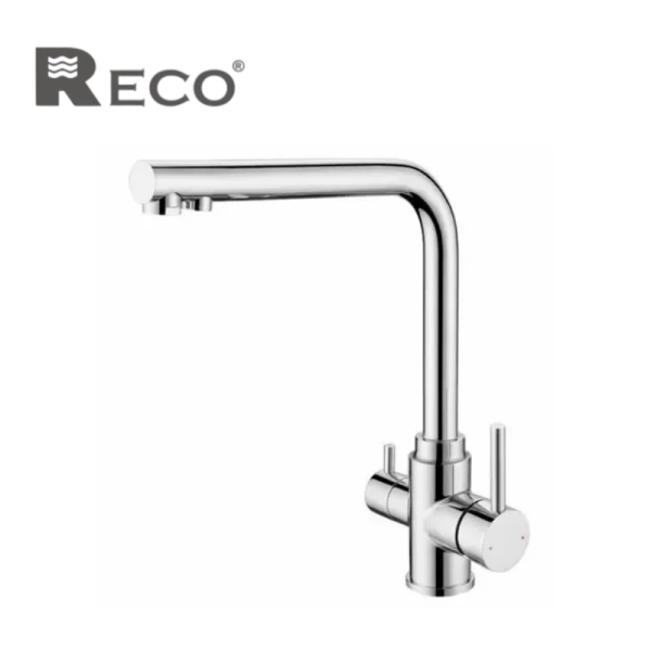 REOC 廚房RO三用龍頭 102305-B RECO三用RO淨水龍頭使用SUS304不銹鋼,實現多功能設計的極致融合。不僅能提供流暢的水流,更具備RO逆滲透純水功能,確保您享受到最高品質的飲用水源。無論是飲用、烹飪還是清洗,都能滿足您的各種需求。高品質的材料確保耐用性,而精湛的工藝則帶來流暢的操作體驗。