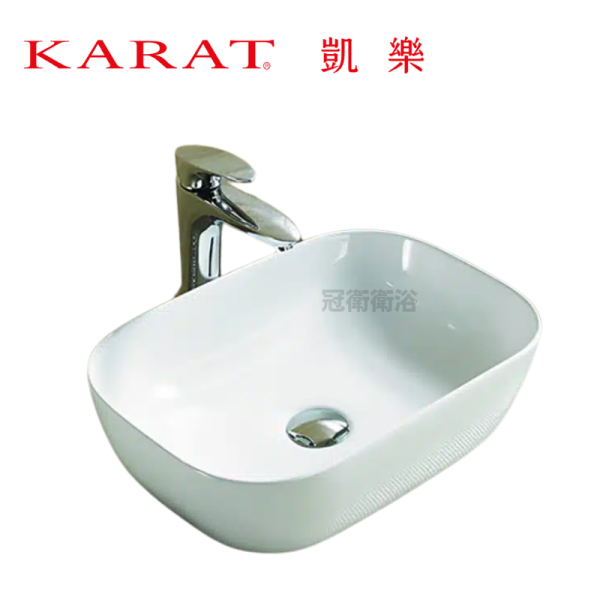 K-1413 檯面盆 KARAT K-1413 歐香藝術盆 檯面盆 台上盆 臉盆 瓷盆 K1413 凱樂衛浴 美國KARAT 洗臉盆