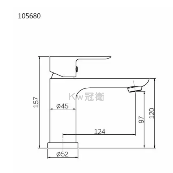 105680-B 單孔龍頭 簡約美學,賦予浴室更多風采
融合創新與美學,締造極致洗漱體驗。簡約外觀,內藏優越功能,帶來無與倫比的風格和便利。