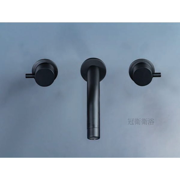 LD-2571-B-BK 三件式面盆龍頭 LILAIDEN 埋壁式面盆龍頭 LD-2571-B-BK 三件式面盆龍頭 埋壁龍頭 面盆龍頭 崁牆式龍頭 三件式龍頭 臉盆龍頭