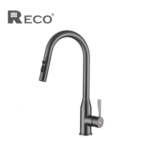RECO 廚房伸縮龍頭 103255-GS RECO 廚房伸縮龍頭 103255-GS (岩霧灰) 不鏽鋼伸縮廚房龍頭 不銹鋼龍頭 不銹鋼廚房龍頭 龍頭 廚房龍頭